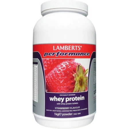 Lamberts Performance Whey Protein & Magnesium Whey Protein mit Erdbeergeschmack 1kg