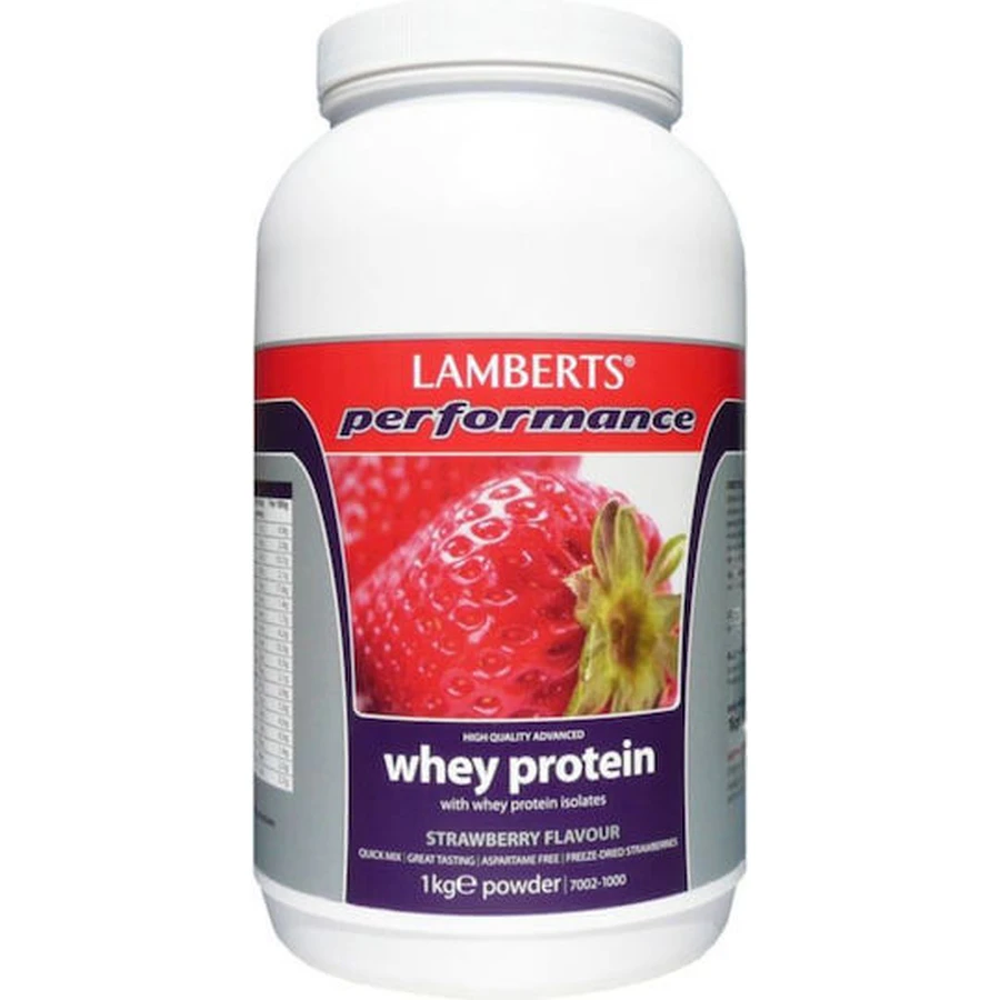Lamberts Performance Whey Protein & Magnesium Whey Protein mit Erdbeergeschmack 1kg