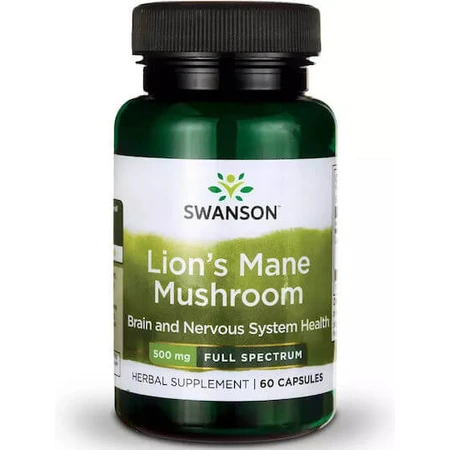 Swanson Hongo Melena de León 500mg 60 cáps.
