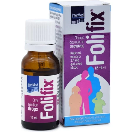 Folifix Vitaminedruppels voor de gezondheid van het zenuwstelsel 12ml InterMed 