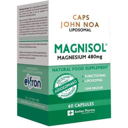 John Noa Magnisol 480mg 60 cápsulas