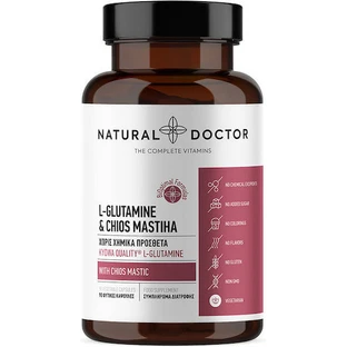 Natural Doctor L-Glutamine & Chios Mastiha Complément alimentaire spécial 90 gélules végétales