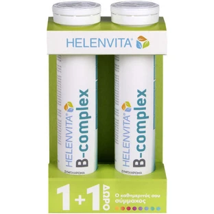 Helenvita Vitamina del complejo B para la energía, el sistema inmunológico y nervioso 2 x 20 comprimidos efervescentes