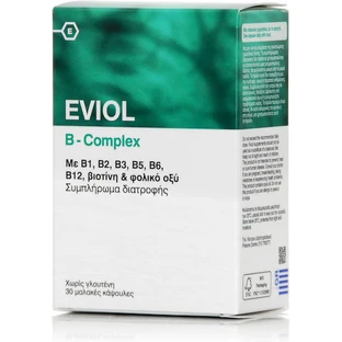Eviol Complejo vitamínico B para el sistema energético, inmunitario y nervioso 30 cápsulas blandas