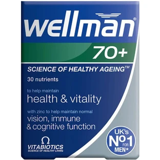 Vitabiotics Wellman Wellman 70+ Speciaal Dieetsupplement 30 tabs