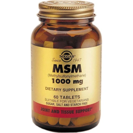 Solgar MSM 1000mg Gewrichts- en botgezondheidssupplement 60 tabs