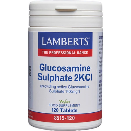 Lamberts Sulfato de Glucosamina 2KCI Suplemento para la Salud Articular y Ósea 120 comp.