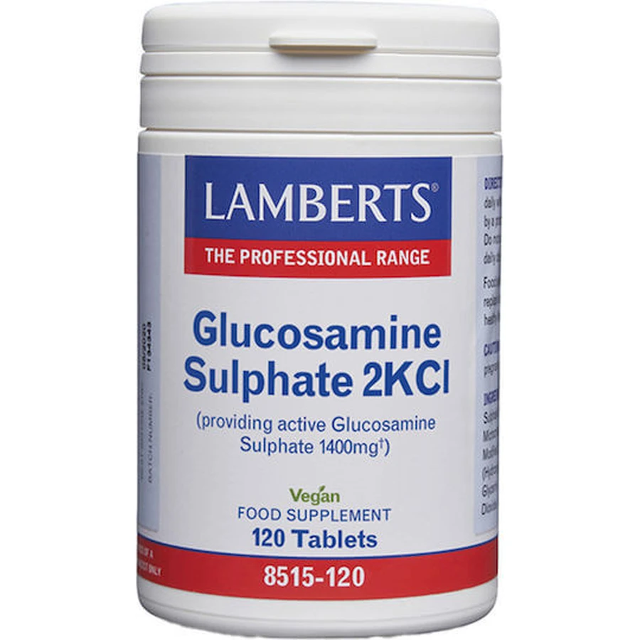 Lamberts Sulfato de Glucosamina 2KCI Suplemento para la Salud Articular y Ósea 120 comp.