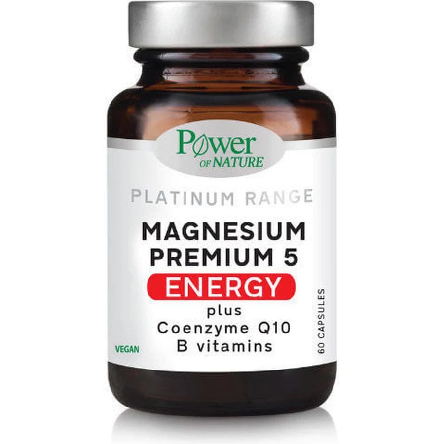 Power Health Magnésium Premium 5 Energy 60 Capsules Energétiques