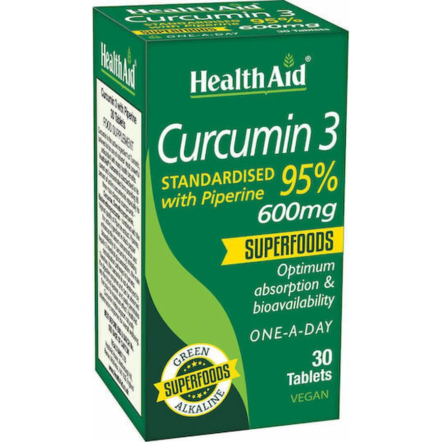Health Aid Curcumin 3 600mg 30 dossiers