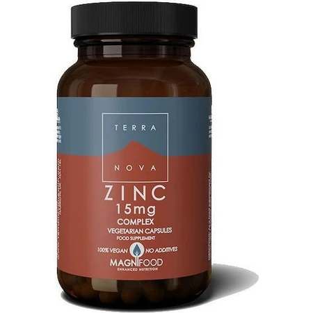 TerraNova Zinc Complex 15mg 100 cápsulas de hierbas