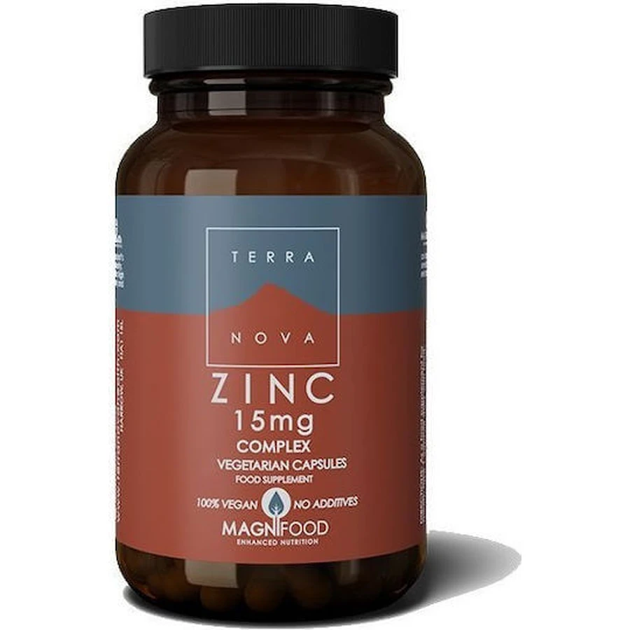 TerraNova Zinc Complex 15mg 100 cápsulas de hierbas