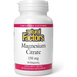 Natürliche Faktoren Magnesiumcitrat 150mg 90 Kapseln