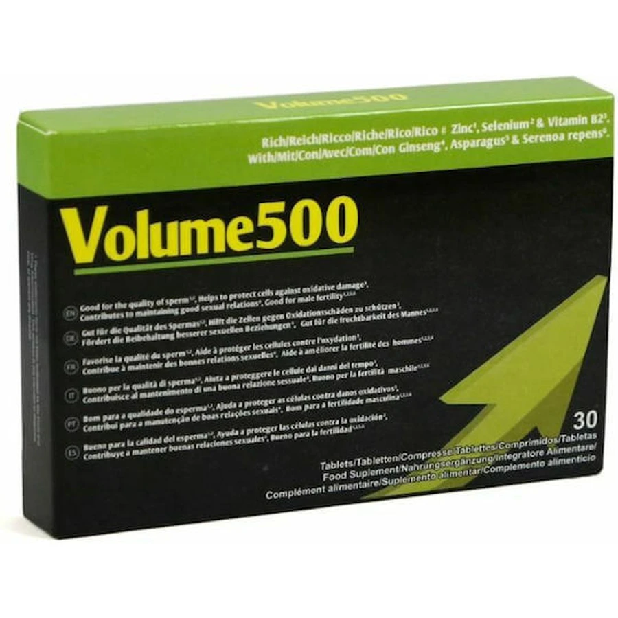 500Cosmetics Volume 500 Testosterone Boosting Supplement 30 tabs 30 caps