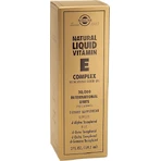 Solgar Natural Líquido Vitamina E Complejo Mixto Tocoferol con Aceite de Germen de Trigo Vitamina para la Piel y Acción Antioxidante 2000iu 59.2ml