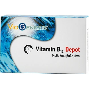 Viogenesis Vitamin B12 Depot Vitamin für die Gesundheit des Nervensystems 1000mg 30 Kapseln