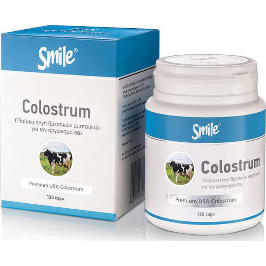 AM Health Smile Smile Suplemento Inmunoestimulante de Calostro 120 cáps.