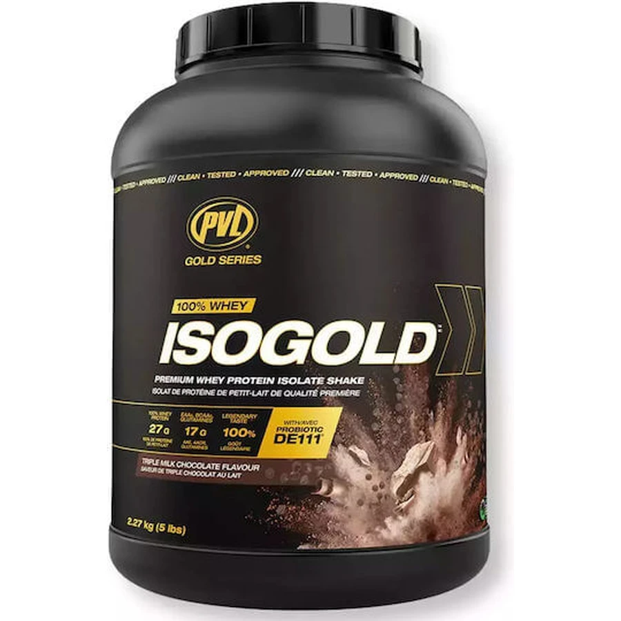 Pure Vita Labs 100% Whey Iso Gold Wei-eiwit met de smaak Triple Milk Chocolate 2.27kg