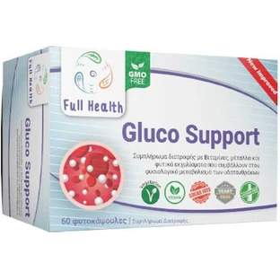 Full Health Gluco Support Speciaal Dieetsupplement 60 plantaardige capsules
