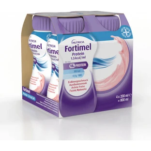 Nutricia Fortimel Extra Special Dietary Supplement 4 x 50ml Strawberry
