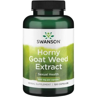 Swanson Horny Goat Weed Extract 500mg Food Supplement Special 120 caps