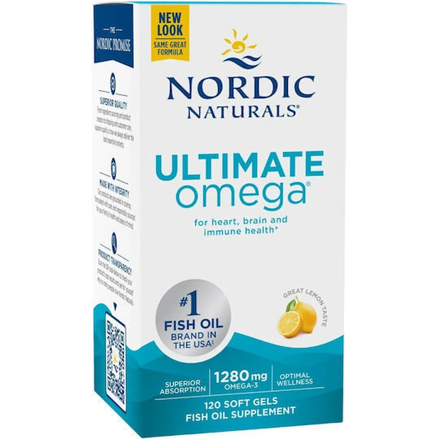 Nordic Naturals Ultimate Omega 1280mg 120 softgels Citroen
