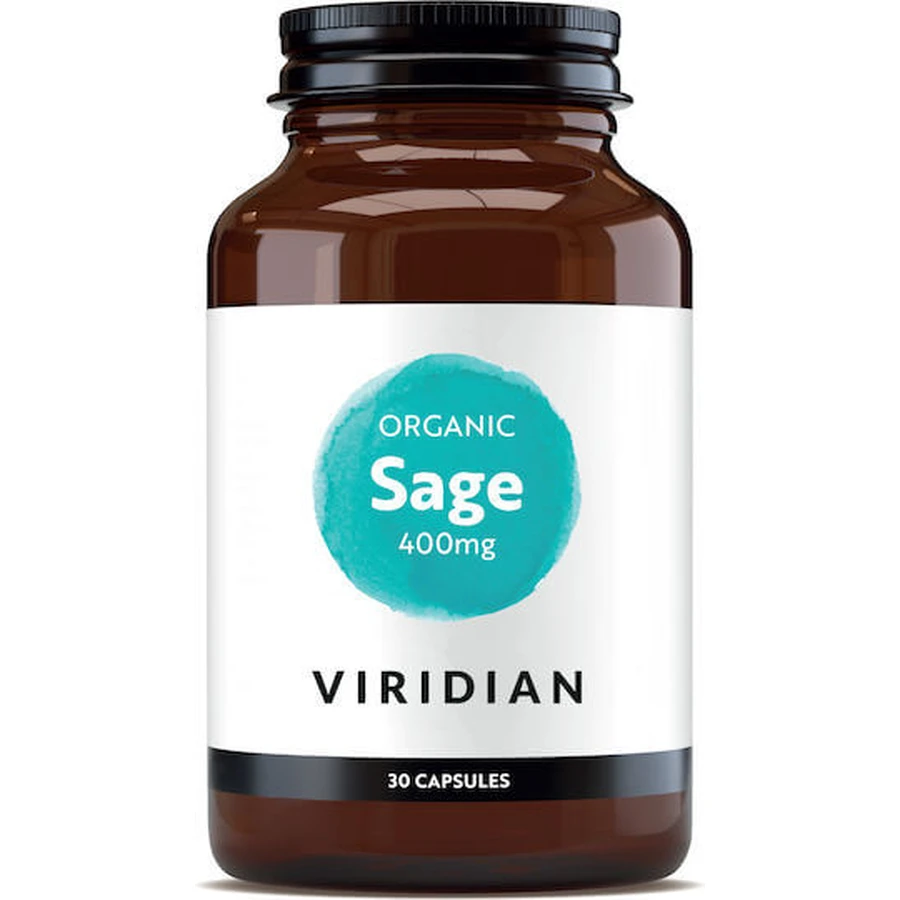 Viridian Organic Sage 400mg 30 caps