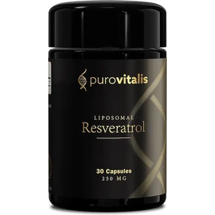 Purovitalis Liposomales Trans-Resveratrol 240mg Nahrungsergänzungsmittel Spezial 30 pflanzliche Kapseln
