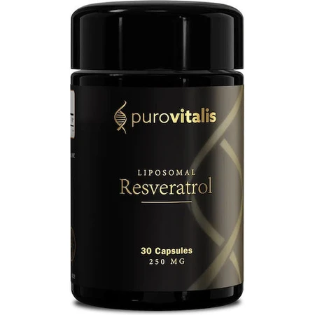 Purovitalis Liposomales Trans-Resveratrol 240mg Nahrungsergänzungsmittel Spezial 30 pflanzliche Kapseln