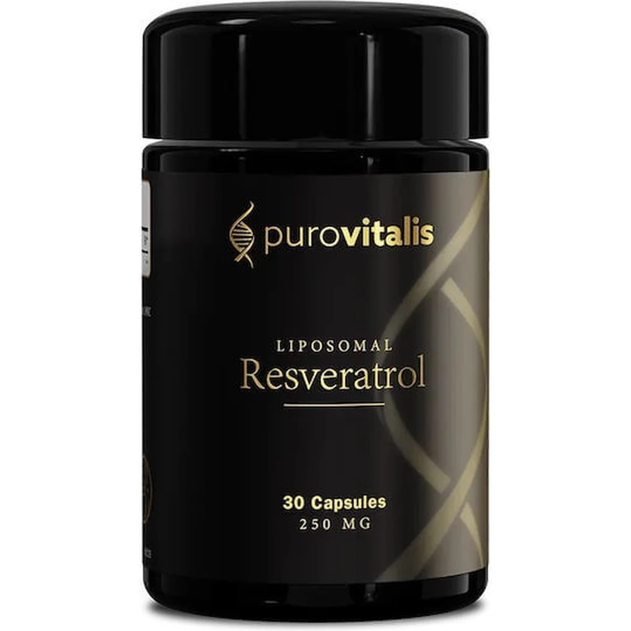 Purovitalis Liposomales Trans-Resveratrol 240mg Nahrungsergänzungsmittel Spezial 30 pflanzliche Kapseln