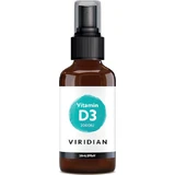 Viridian Vloeibare Vitamine D3 voor Versterking Immuunsysteem & Ei-Gezondheid 2000iu 20ml