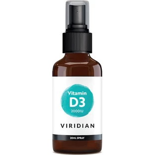 Viridian Liquid Vitamin D3 Vitamin für Immunsystem Stärkung & Ei Gesundheit 2000iu 20ml