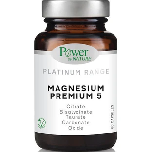 Power Of Nature Gama Platino Magnesio Premium 5 60 Cápsulas
