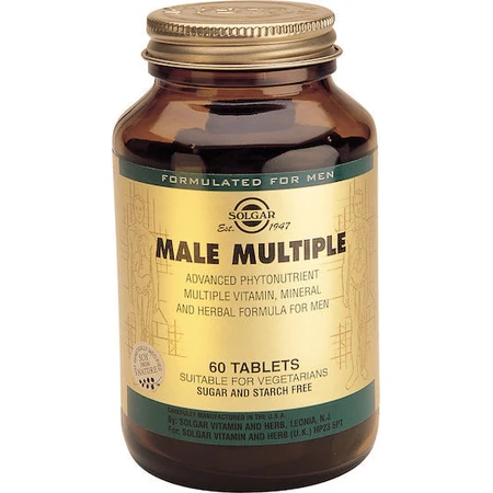 Solgar Male Multiple Advanced Phytonutrient Multivitamin für Energie 60 x 1 Tabletten