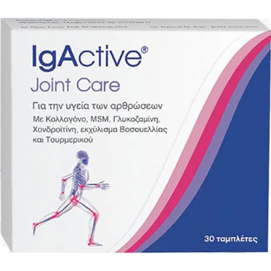 IgActive Joint Care Supliment pentru Sănătatea Articulațiilor & Oaselor 30 file