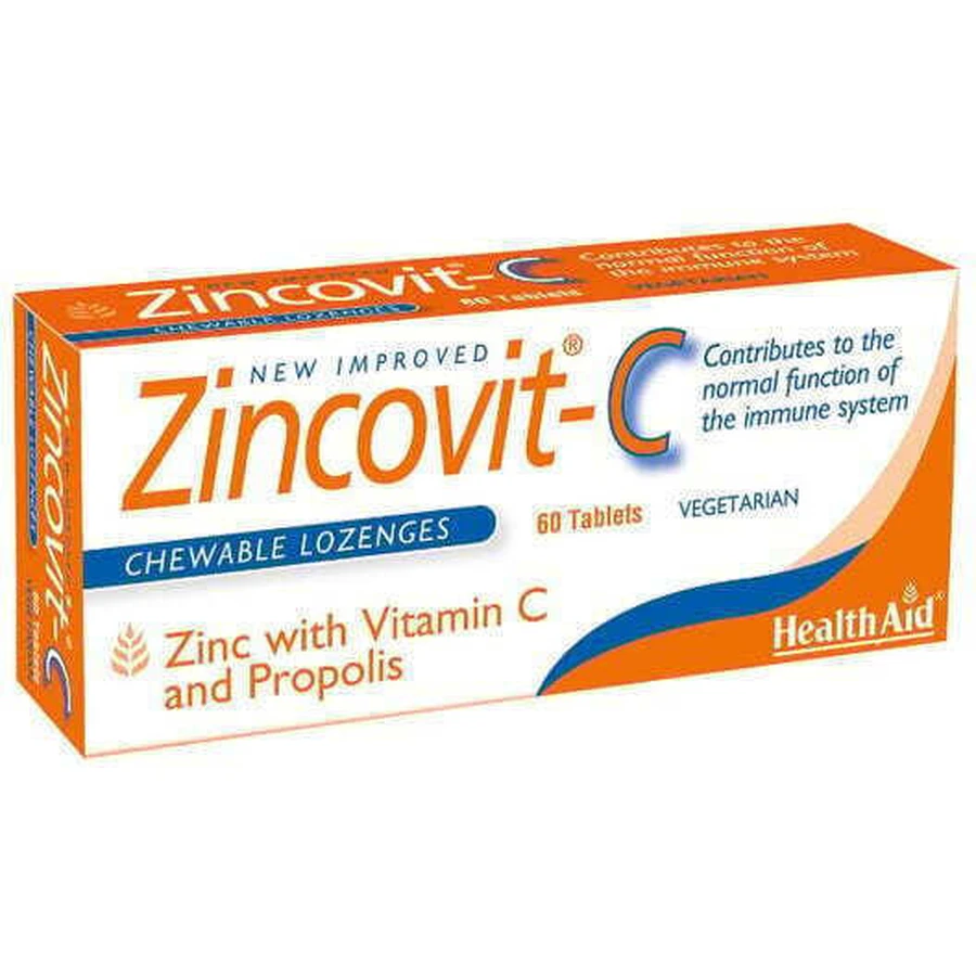 Health Aid Zincovit-C Immuunsysteem Versterkend Supplement 60 tabs