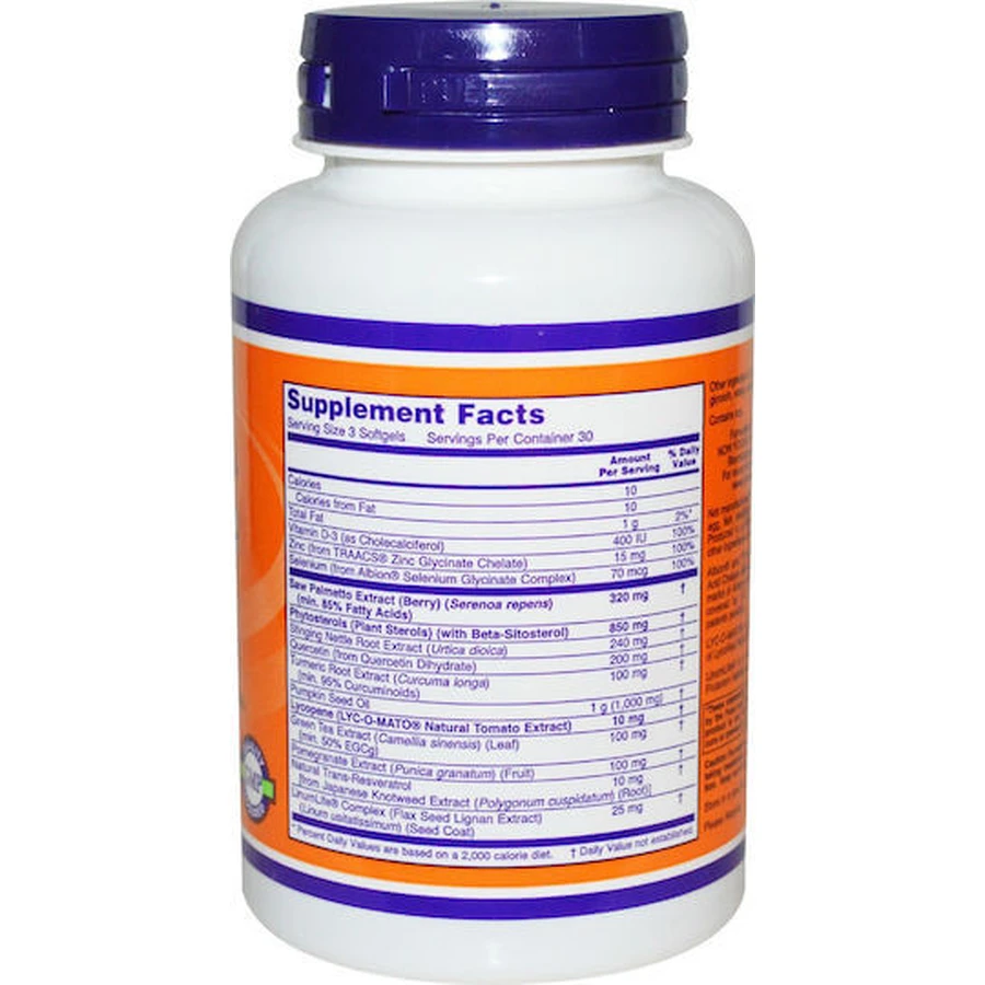 Now Foods Prostata-Gesundheit Klinische Stärke Klinische Stärke Nahrungsergänzungsmittel Special 90 softgels