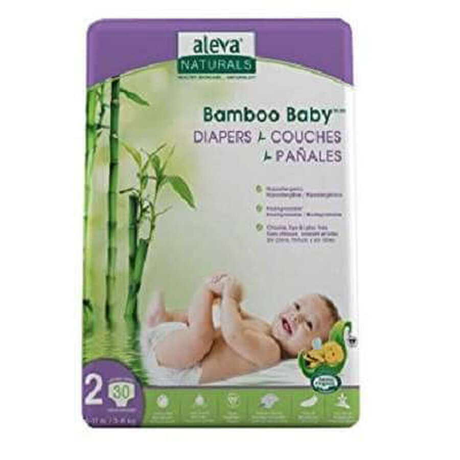 Comprar Scutec Bamboo Baby No. 2, 3 -8 Kg, 30 piezas, Aleva Naturals Scutec Bamboo Baby No. 2, 3 -8 Kg, 30 piezas, Aleva Naturals