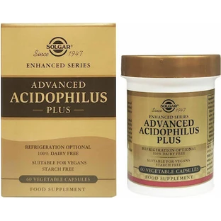 Solgar Advanced Acidophilus Plus Probiotic 60 plantaardige capsules