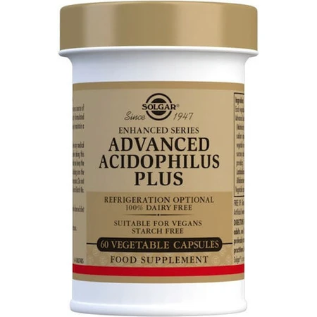 Solgar Advanced Acidophilus Plus Probiotic 60 plantaardige capsules