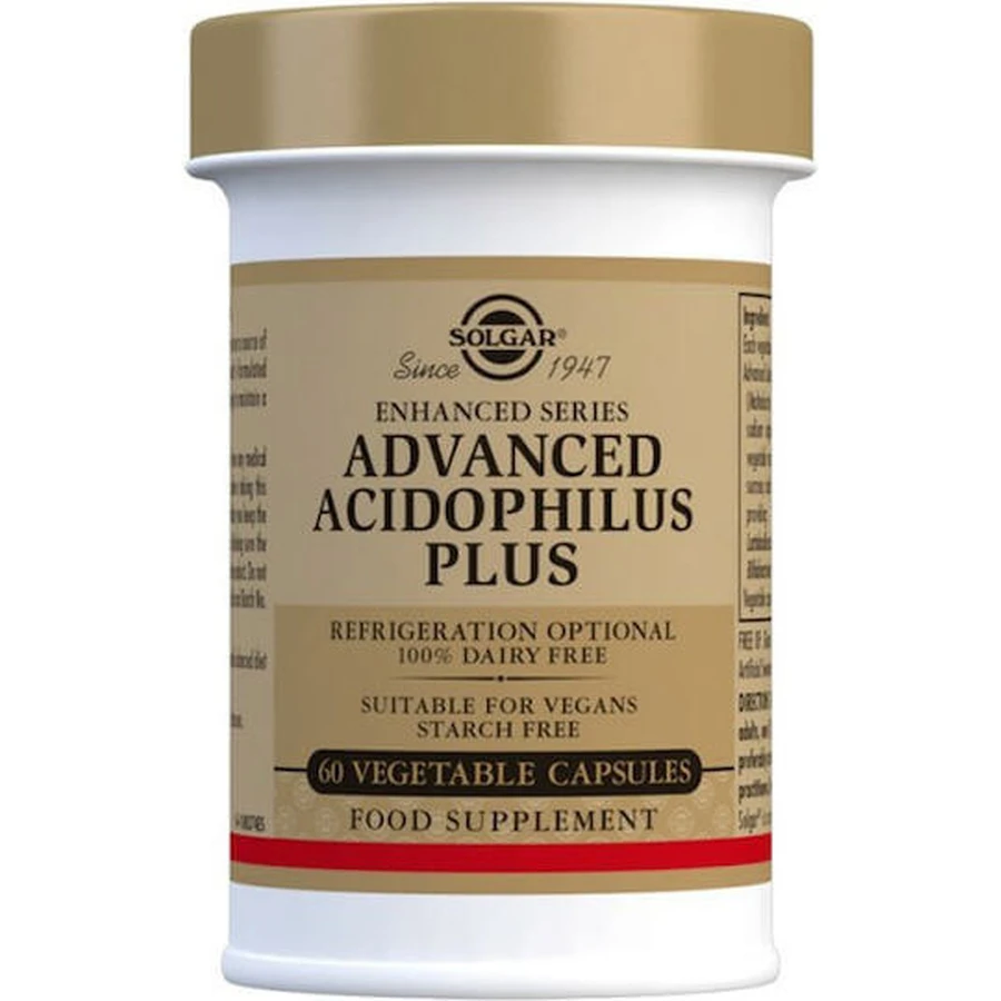 Solgar Advanced Acidophilus Plus Probiotic 60 plantaardige capsules