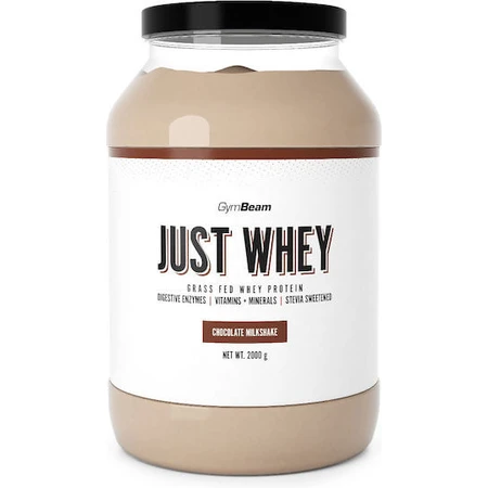 GymBeam Just Whey Proteína de suero de leche con sabor a batido de chocolate 1kg