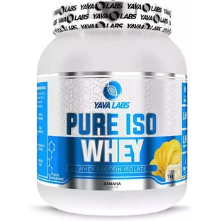 Yava Labs Pure Iso Whey Proteína de suero de leche con sabor a plátano 1kg