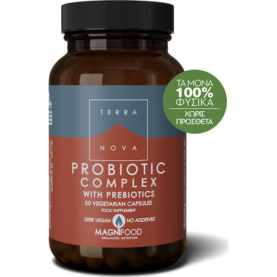 TerraNova Probiotisch Complex met Prebiotica 100 plantaardige capsules