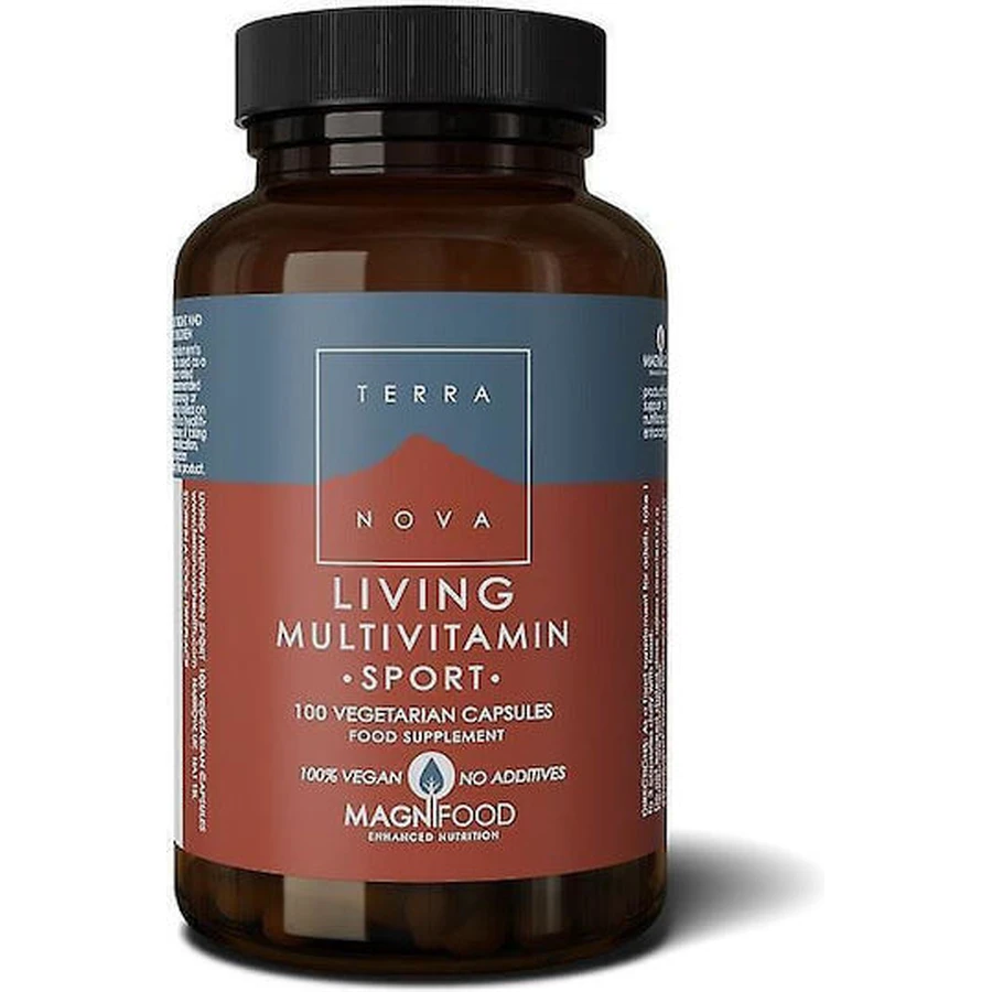 TerraNova Living Multivitamin Sport Multivitamin for Energy 100 cápsulas vegetales