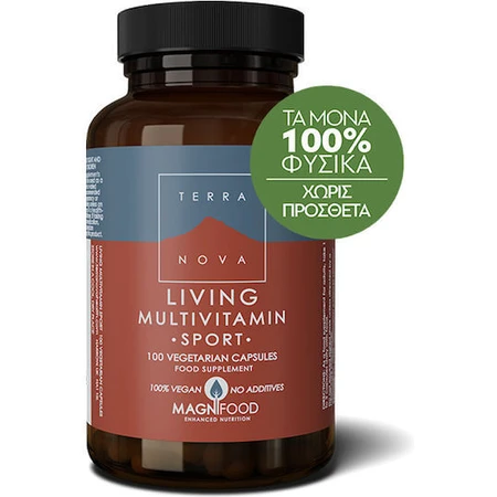 TerraNova Living Multivitamin Sport Multivitamin for Energy 100 cápsulas vegetales