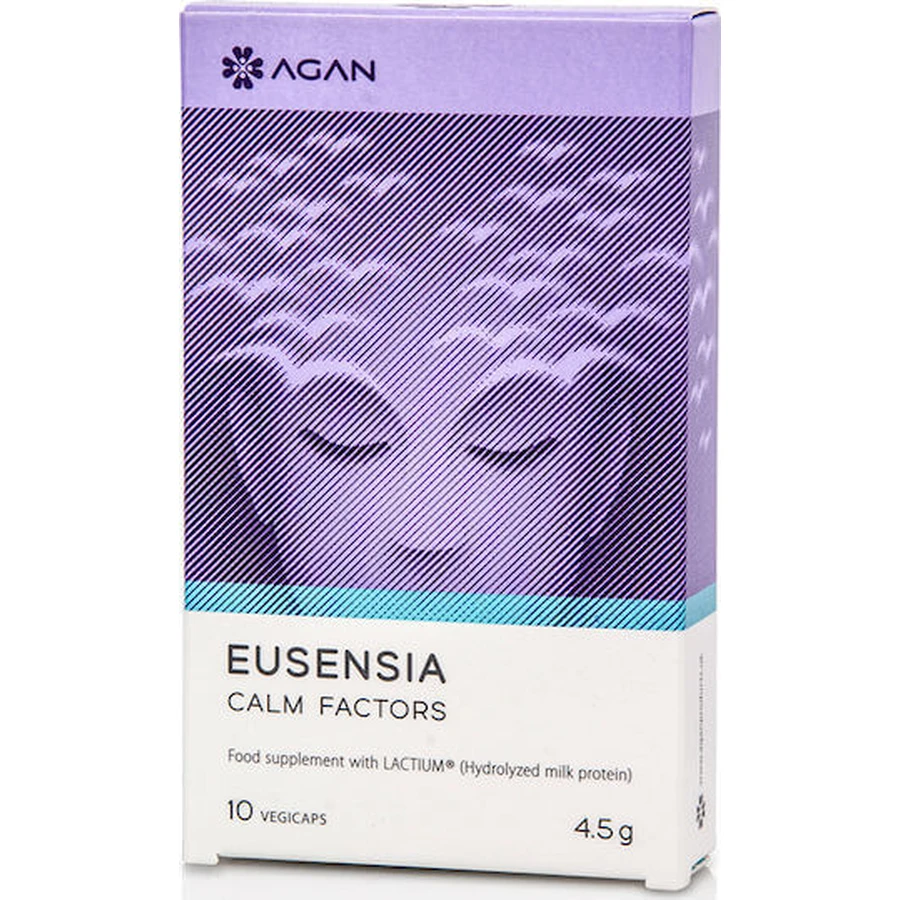 Agan Eusensia Calm Factors Anxiety Supplement 10 gélules végétales