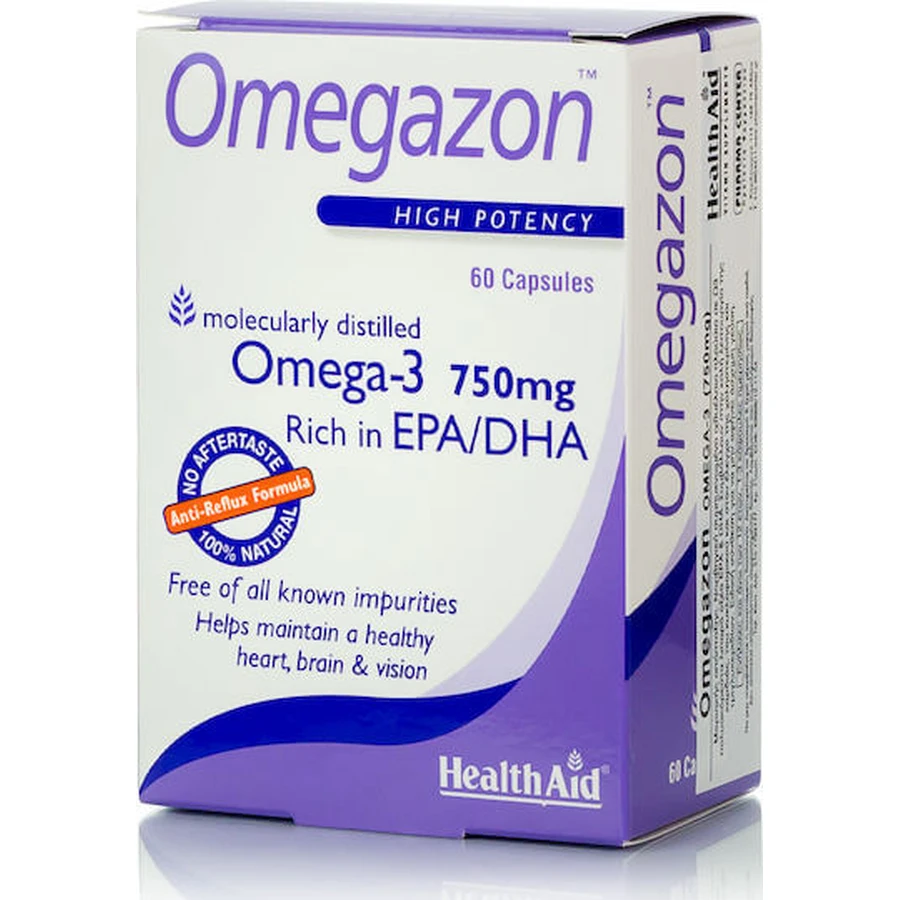 Health Aid Omegazon Fish Oil 750mg 60 caps Unflavoured