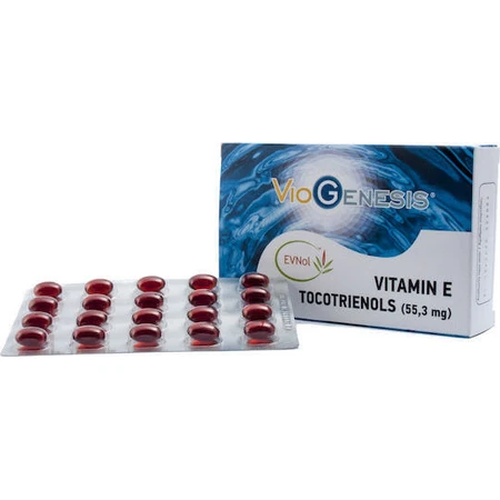 Viogenesis Vitamin E Tocotrienole 55.3mg Vitamin für die Haut & antioxidative Wirkung 55.3mg 60 Kapseln