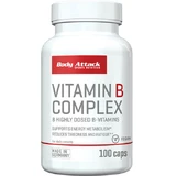 Body Attack B-Complex 8 Vitaminas altamente dosificadas para reforzar la energía, el sistema inmunitario y el sistema nervioso 100 cáps.